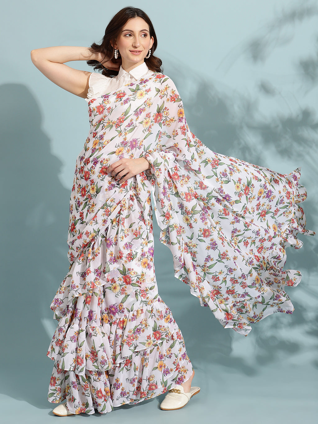orchid saree