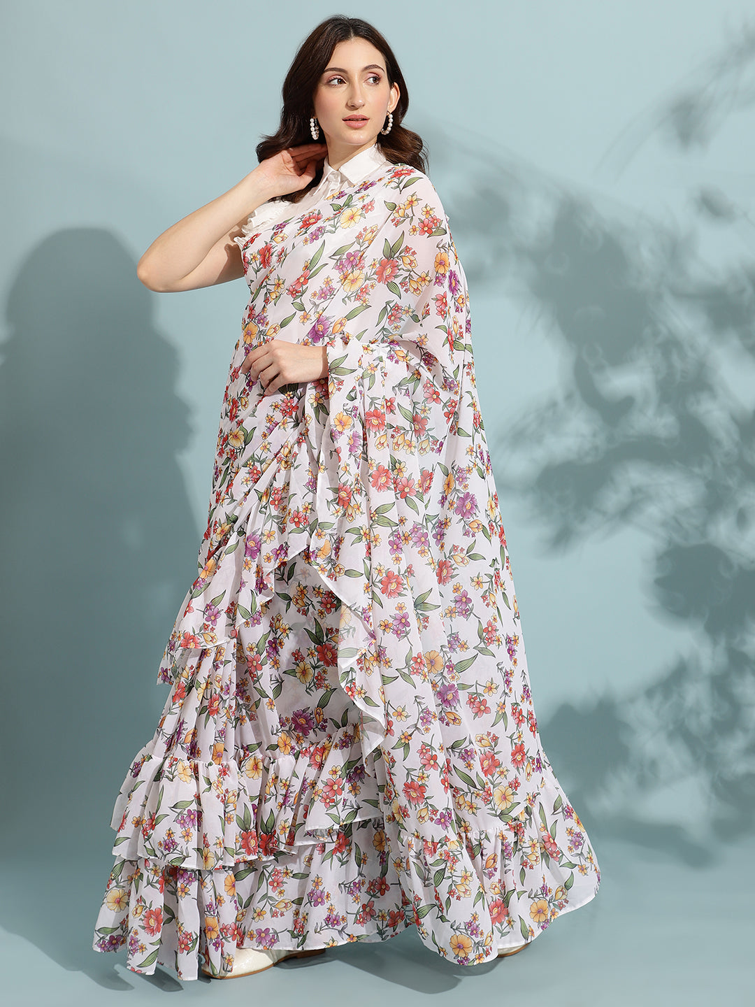 orchid saree