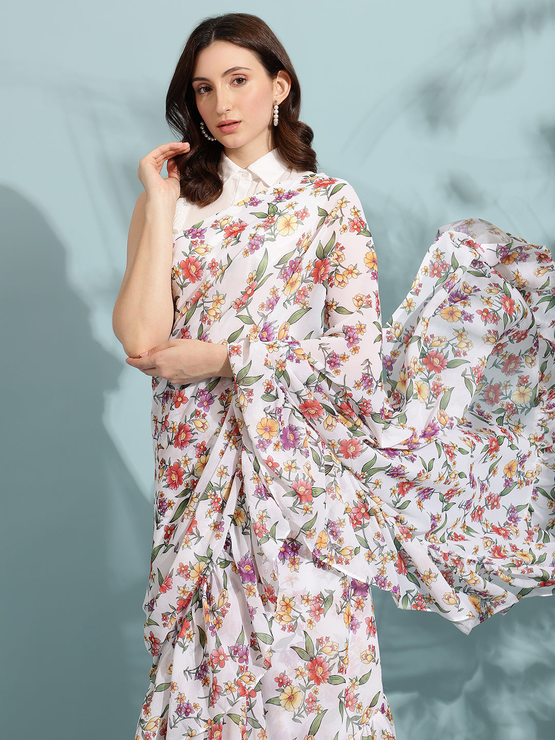 orchid saree
