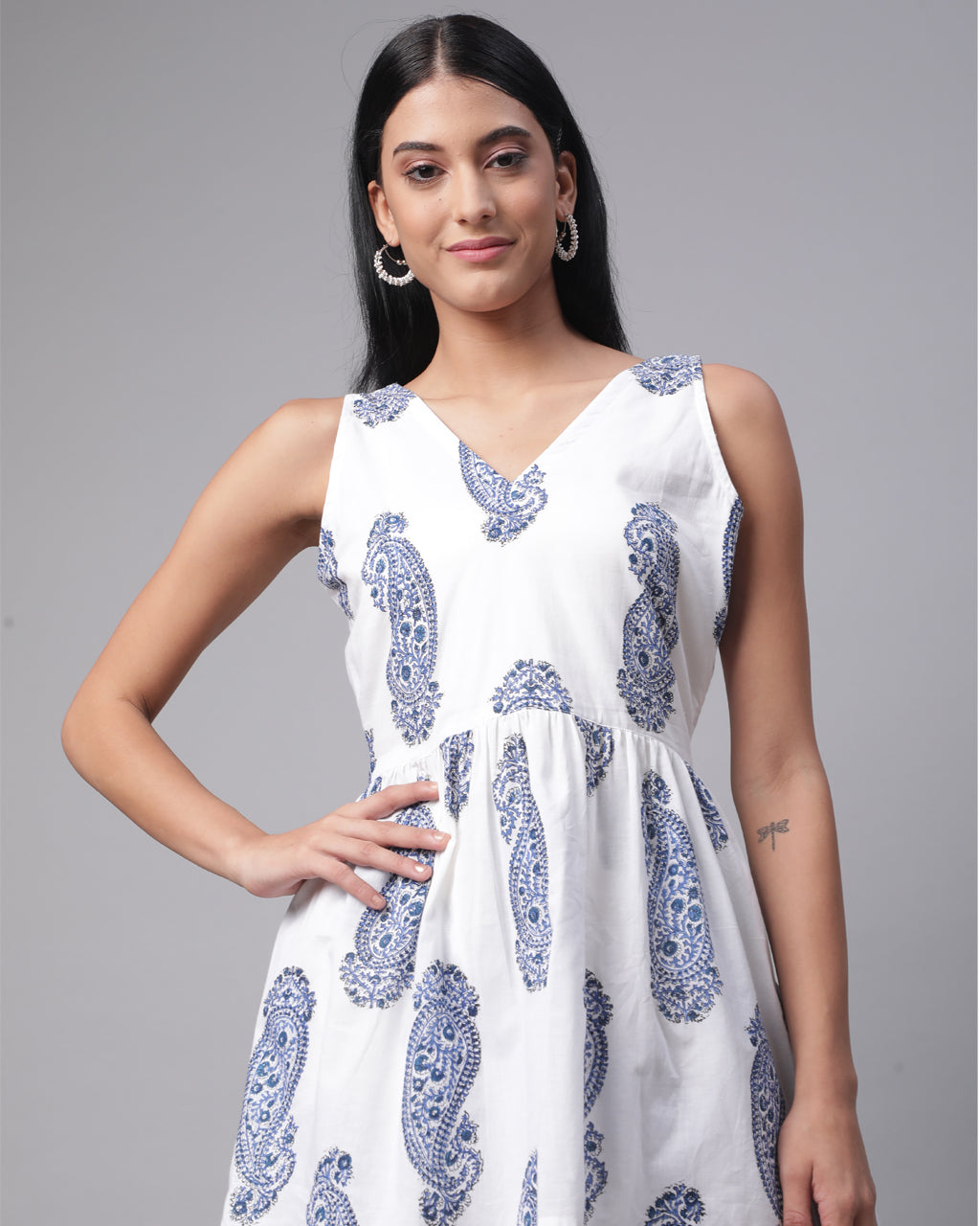 Blue paisley co-ord set