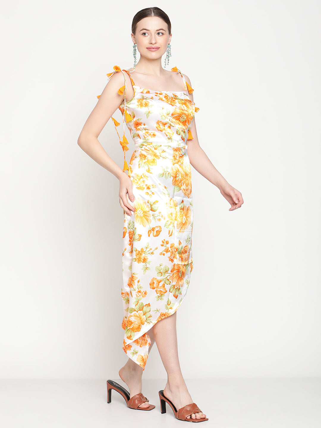 Marigold slip dress