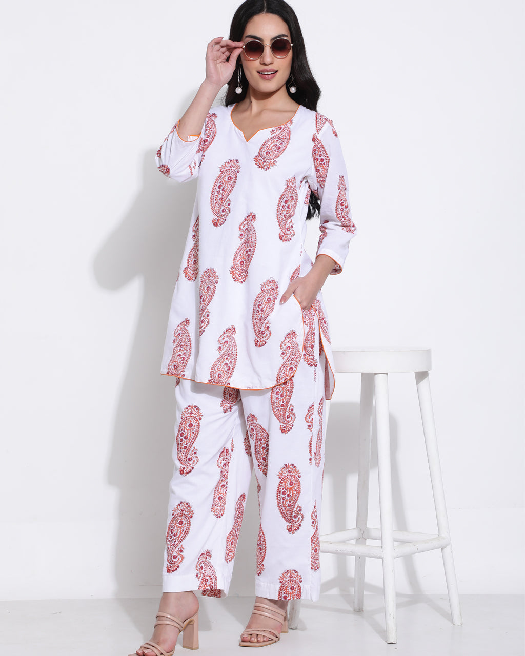 Orange paisley co-ord